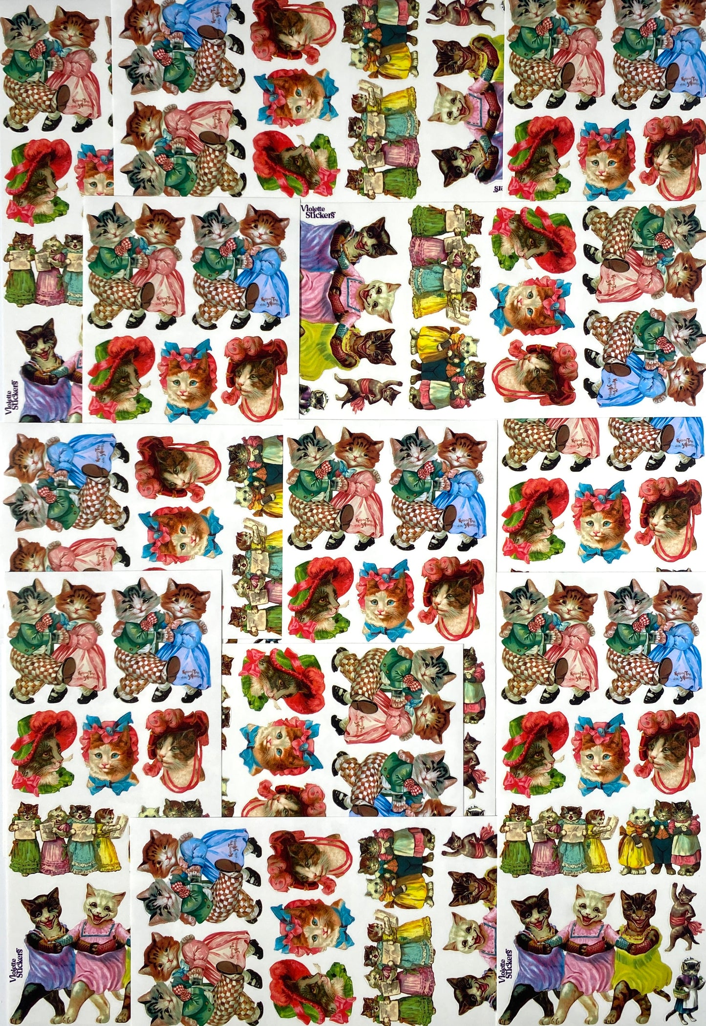 Dancing Cats Sticker Sheet